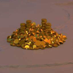 Treasure Trove: Miniature Gold Pile Set for Tabletop RPGs thumbnail 5