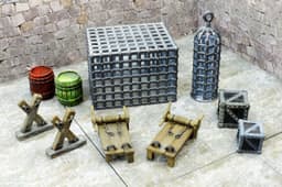 3D Miniatures Mega Pack: 30 Ready-to-Use STL Files – Prison, Summoning, Throne Rooms & Half-Height Walls thumbnail 2