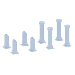 Smooth Roman Columns - 2 Files for 3D Printable Tabletop Gaming Scenery thumbnail 1