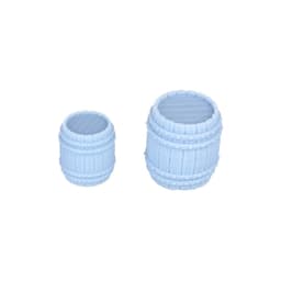 Wood Crates & Barrels Miniature Models - 4 Files for 3D Printable Tabletop Gaming Accessories thumbnail 5